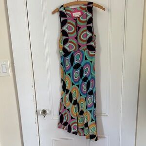 Colorful Geometric Patterned Dress